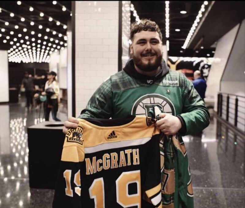 Jonathan McGrath says that among his most memorable moments are being tasked to sing the national anthem at a Bruins game and opening for Brendan Grace.