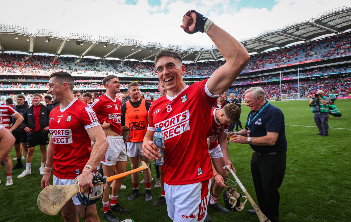 Cork’s Ciarán Joyce celebrates after the All-Ireland SHC semi-final win over Limerick in July. Picture: Inpho/Ryan Byrne