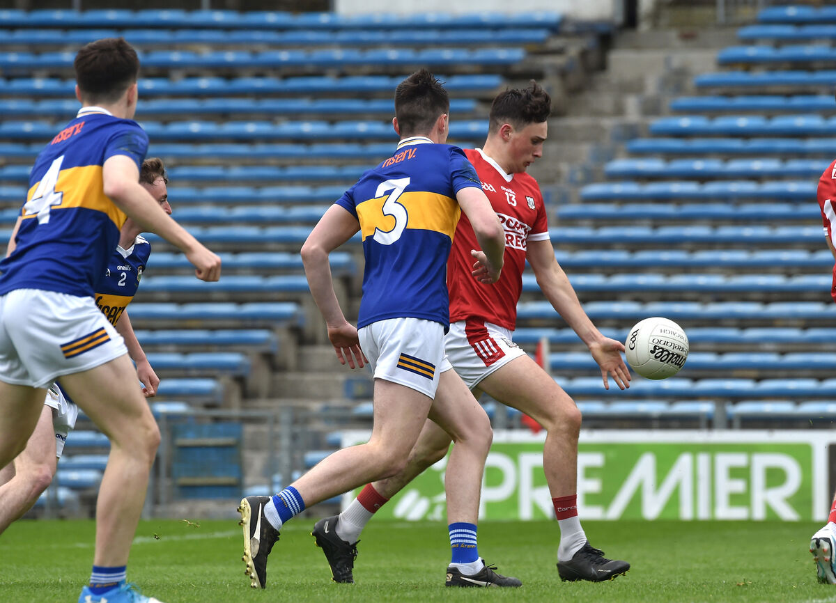 Denis O'Mullane in action for the Cork minors in 2023. The forward has been a key player on Kilmurry's Junior B and U21 B teams this year. Picture: Dan Linehan Denis O'Mullane in action for the Cork minors in 2023. The forward has been a key player on Kilmurry's Junior B and U21 B teams this year. Picture: Dan Linehan