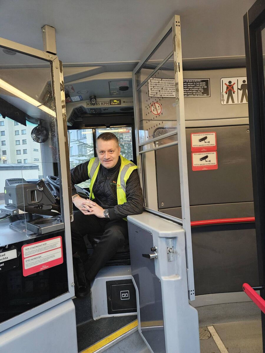 Driver Martin Hayes has been working for Bus Éireann for three years, and hopes to progress further within the company in the years ahead. Driver Martin Hayes has been working for Bus Éireann for three years, and hopes to progress further within the company in the years ahead.