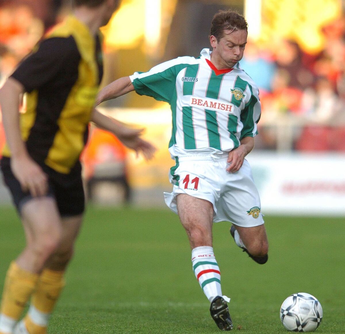 Cork City's Billy Woods on the attack against Hammarby in their Inter Toto Cup game at Turner's Cross, Cork . Picture Des Barry