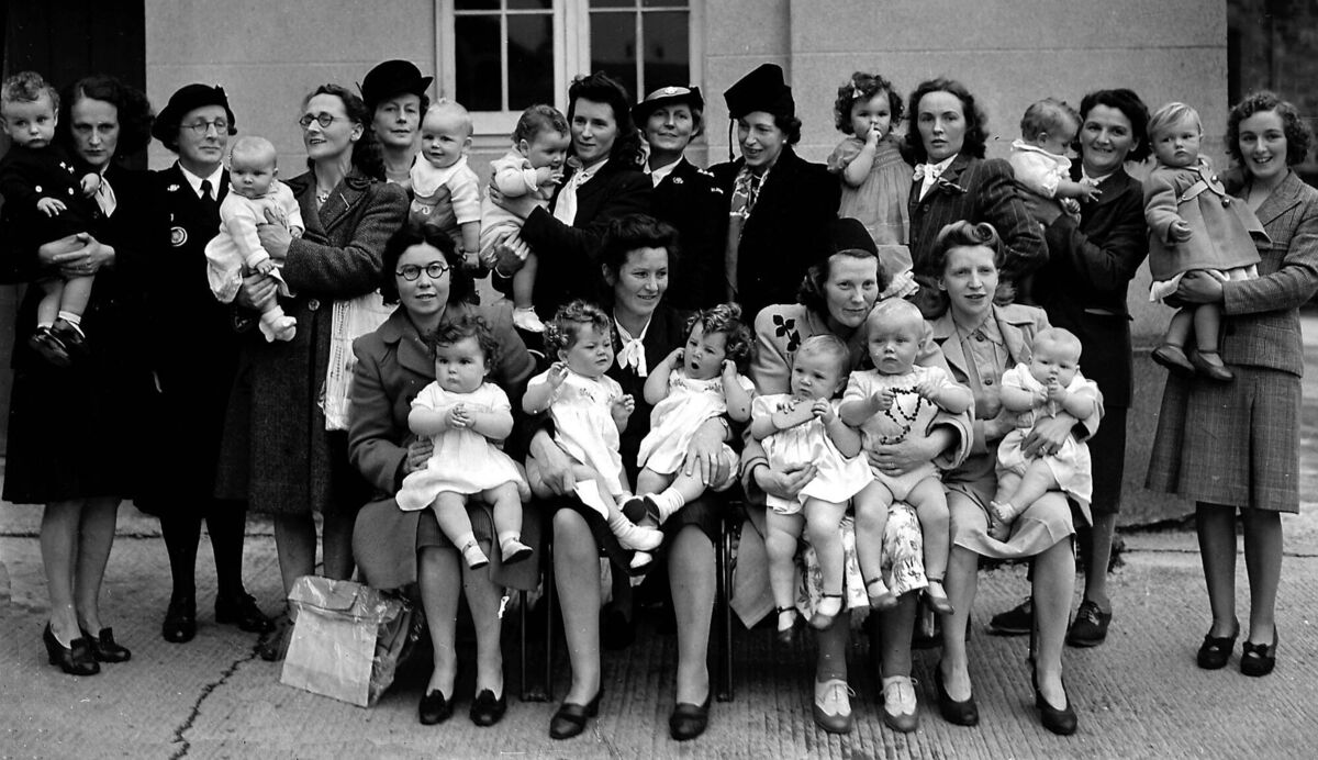 BUSY LIVES: Baby show prize-winners at Cork City Hall in 1947. 