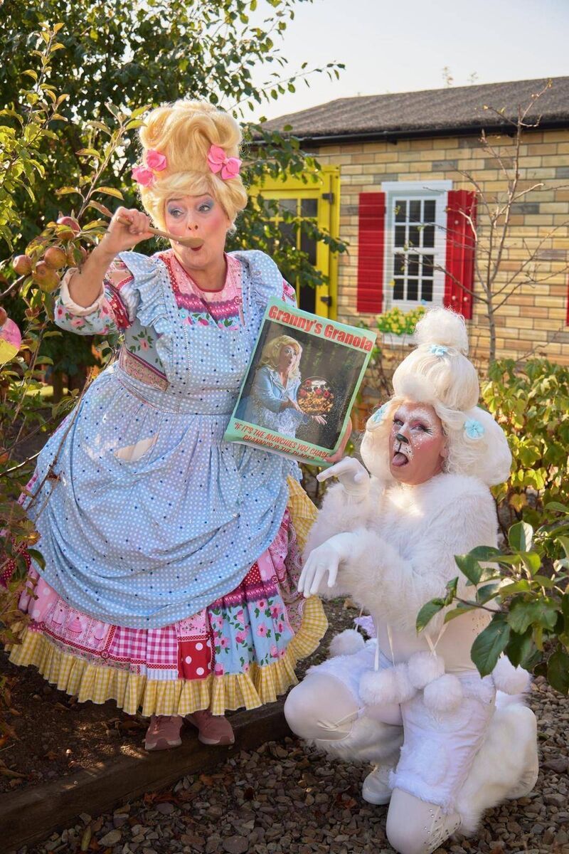 Fionula Linehan will be performing the role of Granny Peggy Twomey in The Everyman Christmas Pantomime, Red Riding Hood which opens on November 30th. www.everymancork.com. Pictured with Graham McDermot-Wood, who is performing the role of Pana the Poodle PICTURE: Miki Barlok