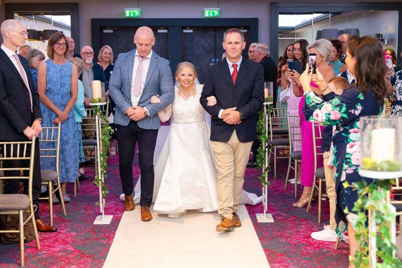 Denise said: “I was walked up the aisle by my two brothers, Michael and George, as my father has passed away. The song playing was ‘A Moment Like This’ by Leona Lewis and it was perfect!”