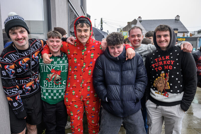 Ben, Dion, Arran, Fiachra, Conor and Charlie celebrate students Christmas day at the Bandon Road, Cork. Picture: Dan Linehan Ben, Dion, Arran, Fiachra, Conor and Charlie celebrate students Christmas day at the Bandon Road, Cork. Picture: Dan Linehan
