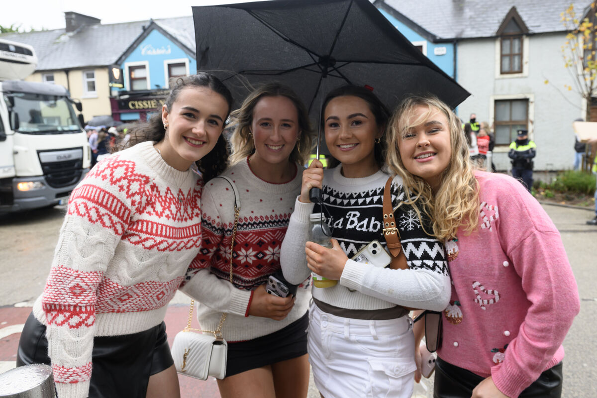  Roísín Murphy, Sarah Hegarty, Claire Power and Laoise Murphy celebrate students Christmas day at the Bandon Road, Cork. Picture: Dan Linehan