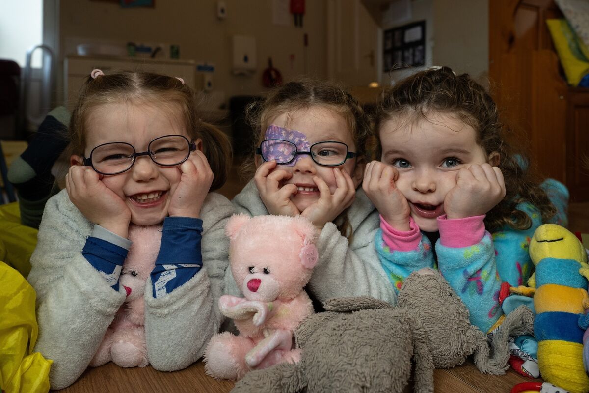 Twins Emma and Mai Long with Sophie Newton were in great company during the annual pyjama day.