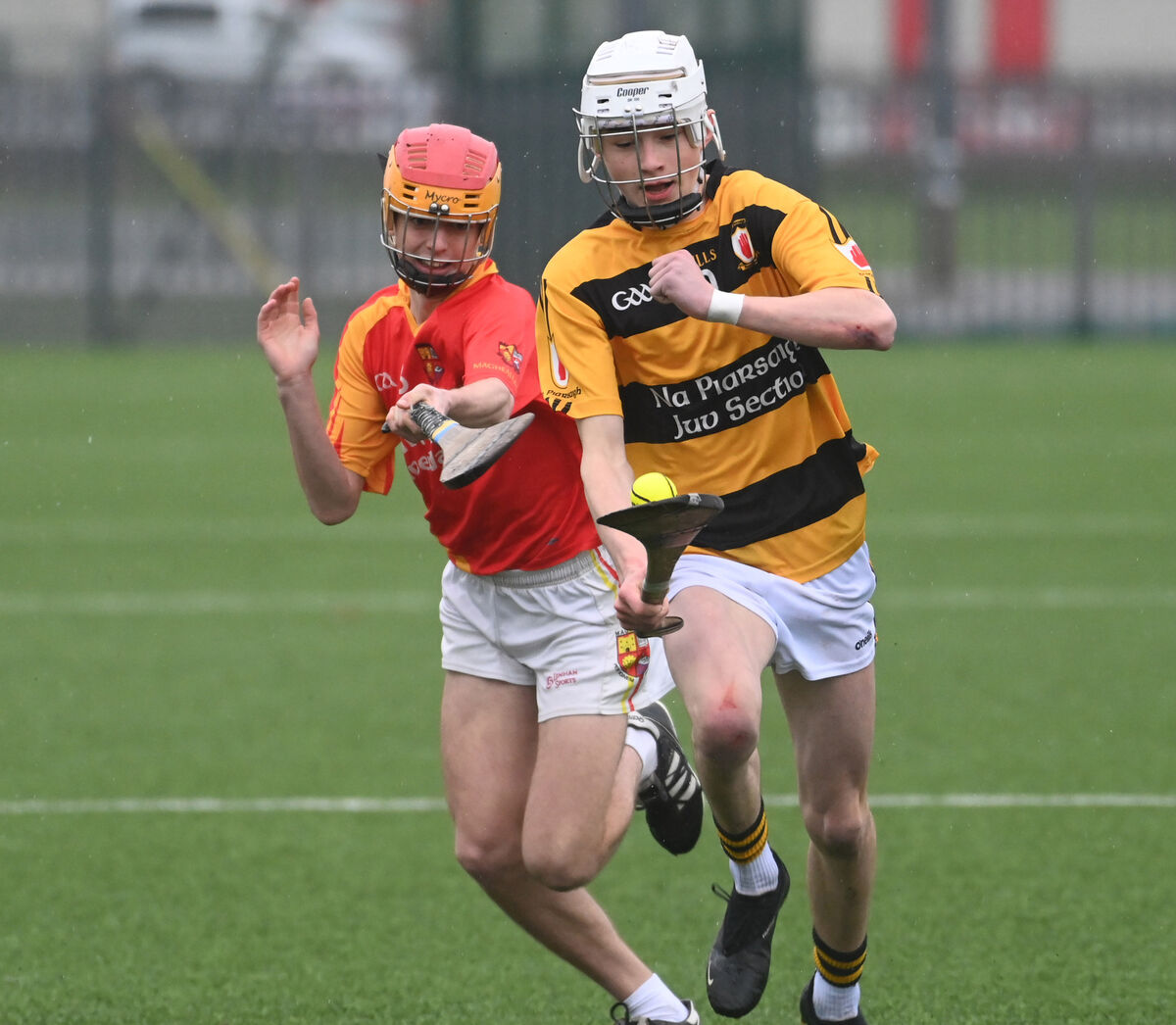 Na Piarsaigh's Josh Constant is tackled by Mallow's Mark Walsh. Picture: Eddie O'Hare