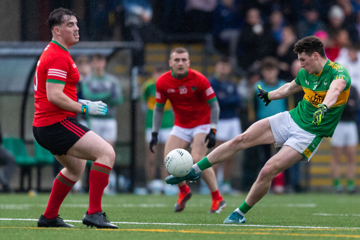 Kilmurry's James O'Mullane shoots for a goal against Cashel King Cormacs. Picture: Diarmuid Brennan/Sportsfocus Kilmurry's James O'Mullane shoots for a goal against Cashel King Cormacs. Picture: Diarmuid Brennan/Sportsfocus