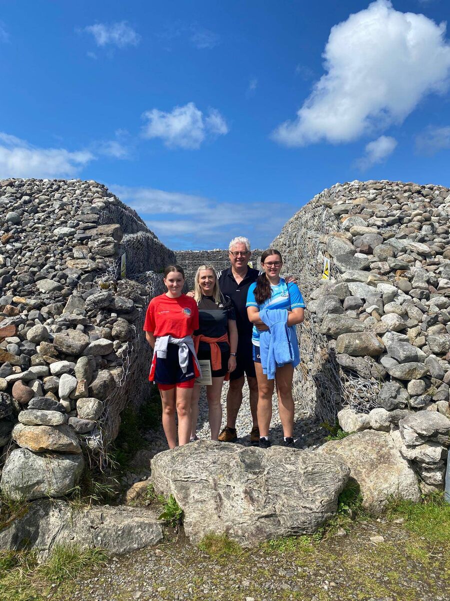 Thomas and Michelle Gould with their daughters Orlaith and Aoife.