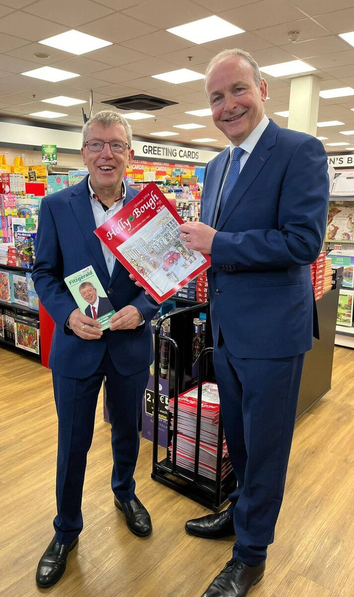 Fianna Fáil councillor and Cork North Central candidate Tony Fitzgerald pictured in Cork with Tánaiste and Fianna Fáil leader Micheál Martin. Picture: Donal O'Keeffe 