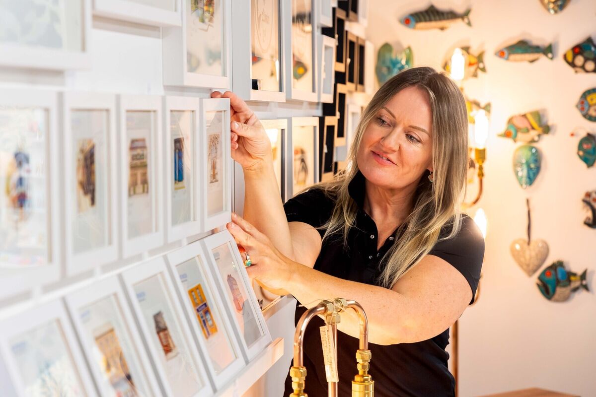 Architectural illustrator, Jill Cotter of Corkidoodledo, pictured at the Cork Craft &amp; Design store in Douglas Court Shopping Centre, Cork. Picture: Michael O'Sullivan /OSM PHOTO