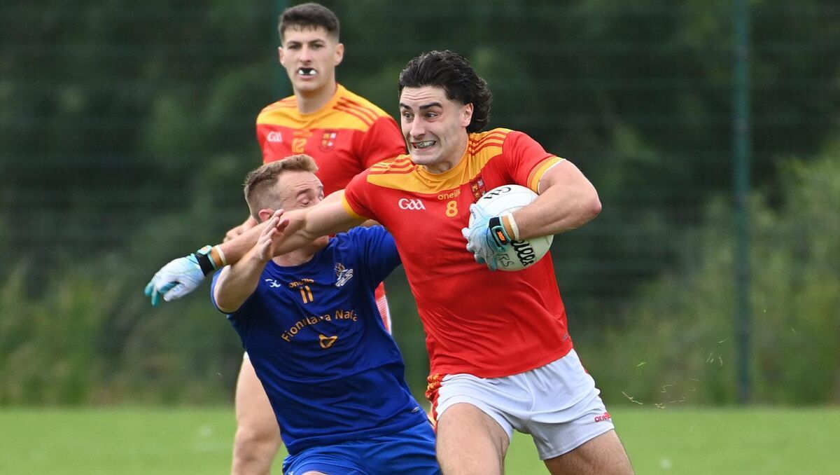 Mallow's Shane Merritt bursts past St Finbarr's Eoin McGreevy during the McCarthy Insurance Group Cork PSFC at Grenagh. Picture: Eddie O'Hare Mallow's Shane Merritt bursts past St Finbarr's Eoin McGreevy during the McCarthy Insurance Group Cork PSFC at Grenagh. Picture: Eddie O'Hare