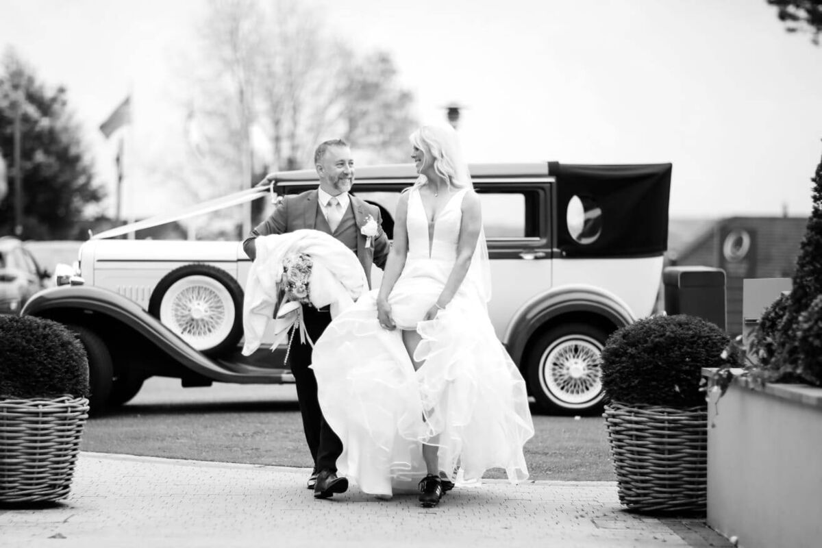 The couple was surrounded by family and friends for their special day.