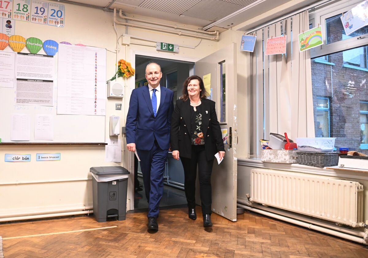 Tánaiste Micheál Martin and his wife Mary. Picture: Larry Cummins