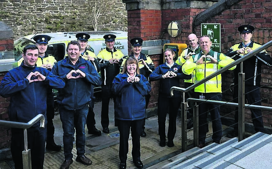 Members of the local Emergency Services and First Responders pictured at the official unveiling of a new defibrillator which has been installed in Cobh Garda Station. Picture Chani Anderson Members of the local Emergency Services and First Responders pictured at the official unveiling of a new defibrillator which has been installed in Cobh Garda Station. Picture Chani Anderson