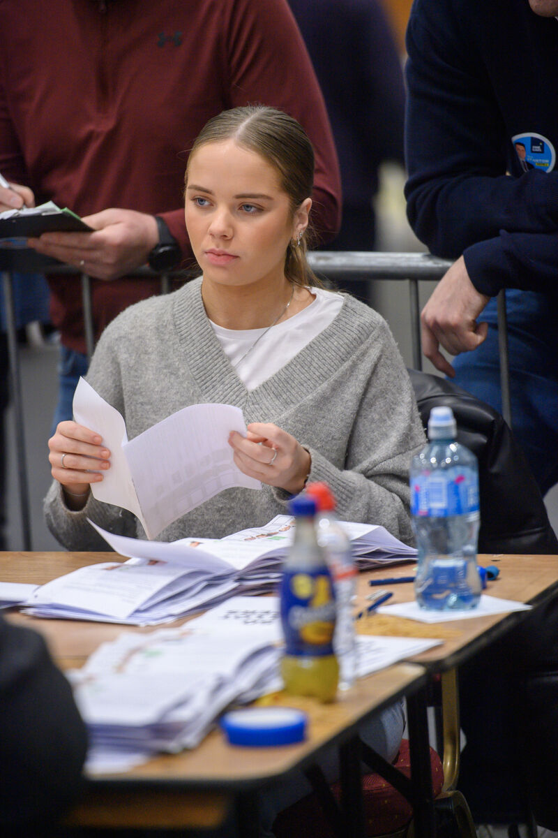 Counting the Cork East votes at the Mallow Count Centre in the GAA Complex, Mallow, Co Cork. Picture Dan Linehan Counting the Cork East votes at the Mallow Count Centre in the GAA Complex, Mallow, Co Cork. Picture Dan Linehan