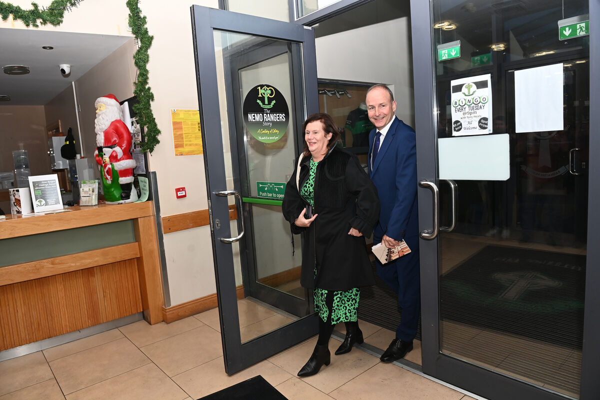 Tanáiste Micheál Martin, leader of Fianna Fáil and his wife Mary arriving at the count centre at Nemo Rangers. Picture :Larry Cummins Tanáiste Micheál Martin, leader of Fianna Fáil and his wife Mary arriving at the count centre at Nemo Rangers. Picture :Larry Cummins