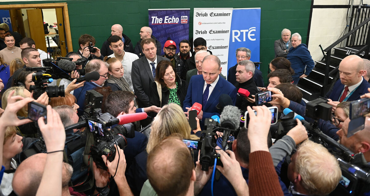 Tánaiste and leader of the Fianna Fáil party Micheál Martin speaking to reporters at Nemo. Picture: Larry Cummins Tánaiste and leader of the Fianna Fáil party Micheál Martin speaking to reporters at Nemo. Picture: Larry Cummins
