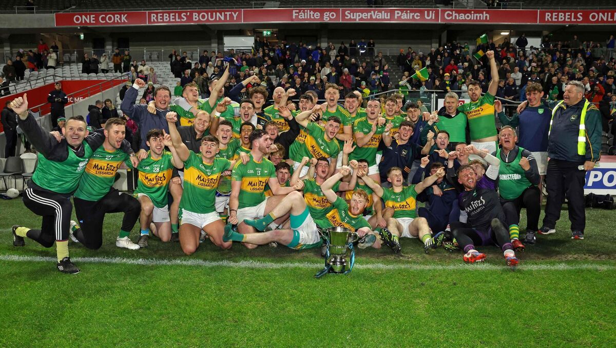 Kilmurry celebrate their win over Canovee in the McCarthy Insruance Group Premier JFC final this year. Picture: Jim Coughlan Kilmurry celebrate their win over Canovee in the McCarthy Insruance Group Premier JFC final this year. Picture: Jim Coughlan