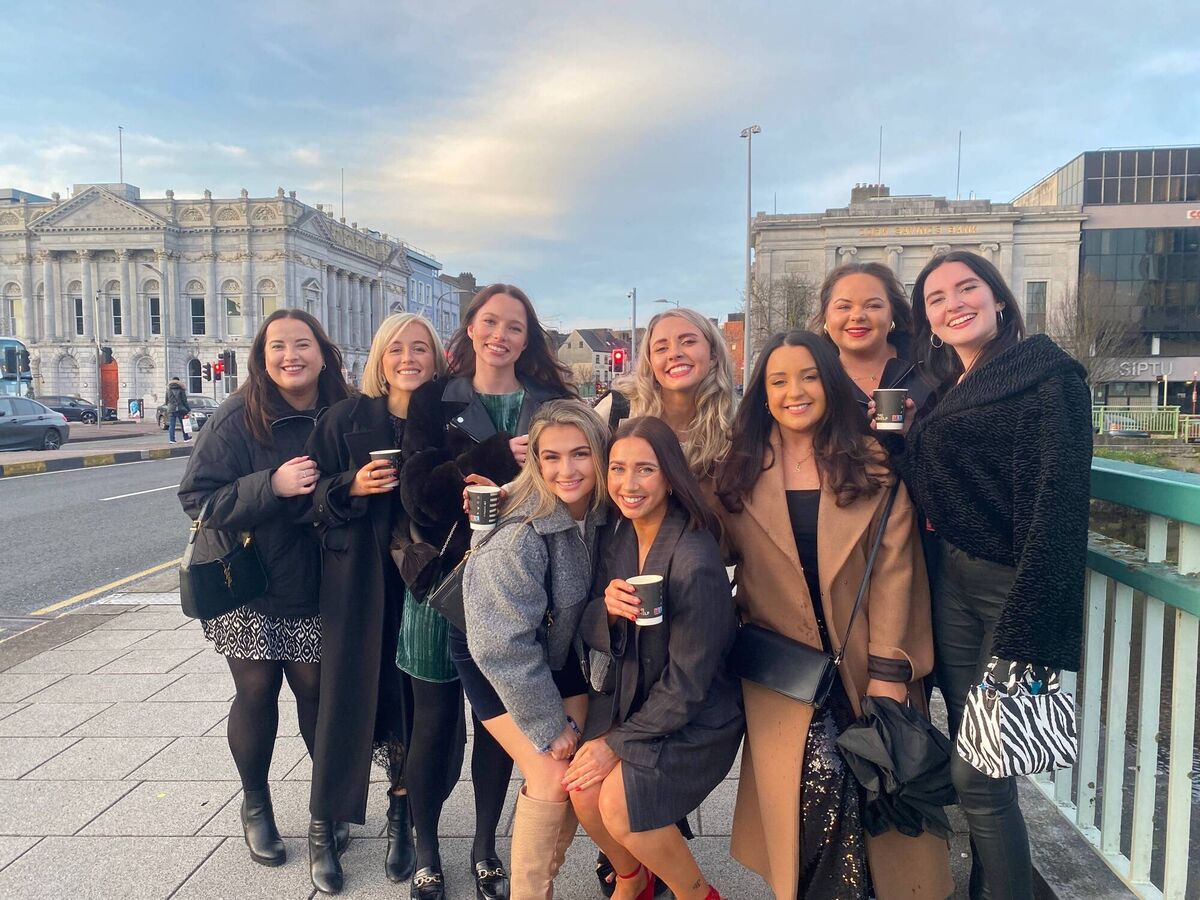 Sophie O'Sullivan celebrating Christmas in Cork with her friends. From left: Amy D, Amy J, Isobel, Tara, Kate, Emma, Sophie, Steph and Olivia  Sophie O'Sullivan celebrating Christmas in Cork with her friends. From left: Amy D, Amy J, Isobel, Tara, Kate, Emma, Sophie, Steph and Olivia
