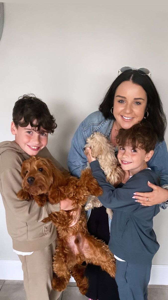 Sophie O'Sullivan with her nephews Archie and Georgie. Sophie O'Sullivan with her nephews Archie and Georgie.