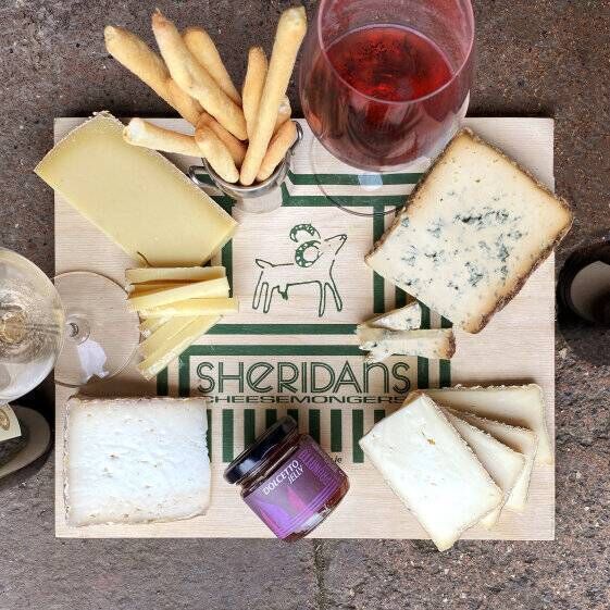 A tempting cheeseboard from Sheridan's Cheesemongers A tempting cheeseboard from Sheridan's Cheesemongers