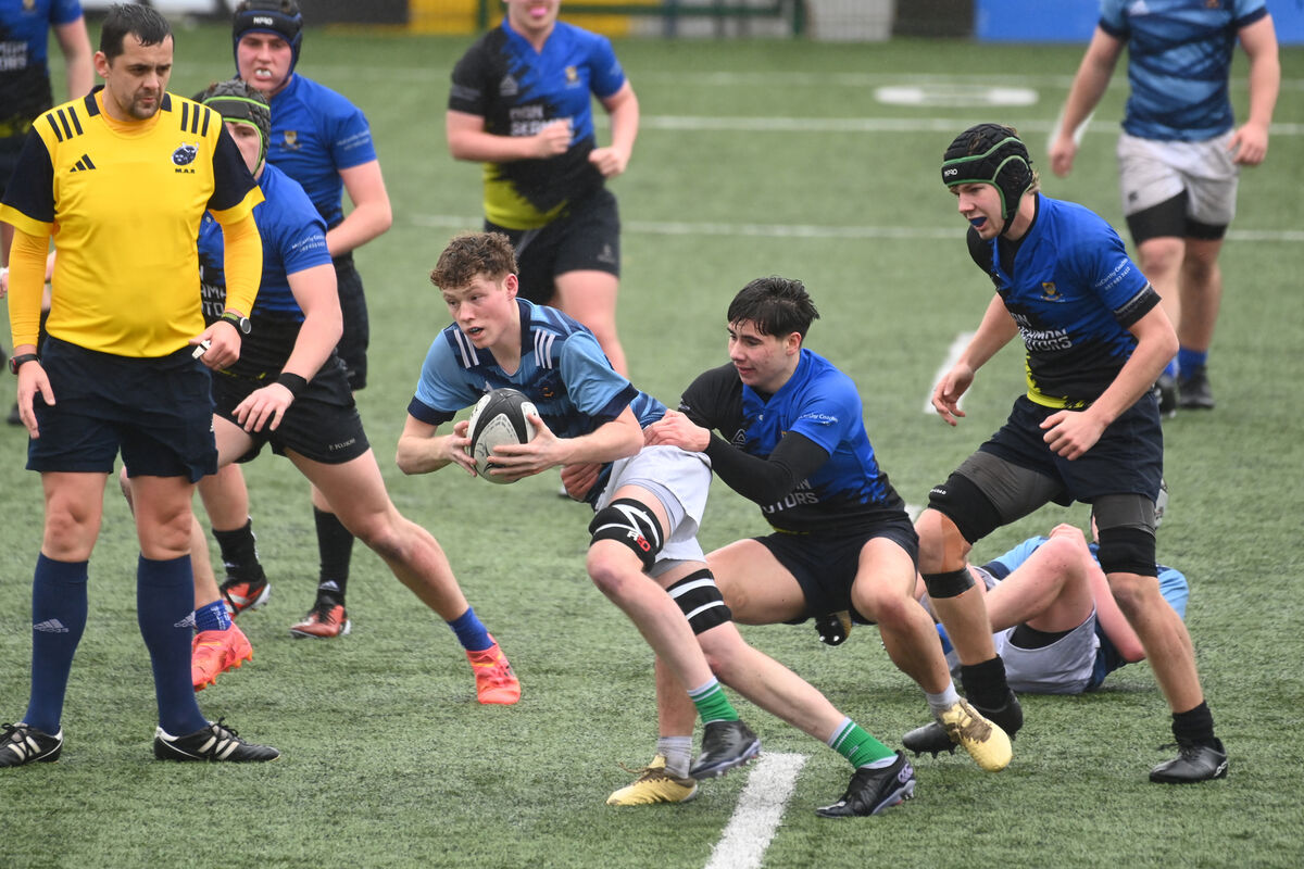  Kevin O'Connell in action for Colaiste Choilm, Ballincollig, at Virgin Media Park. Picture: Larry Cummins
