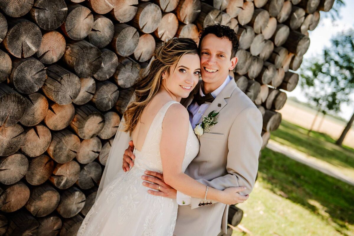 Joni Gambošová and Tomáš Gamboš on their wedding day. 