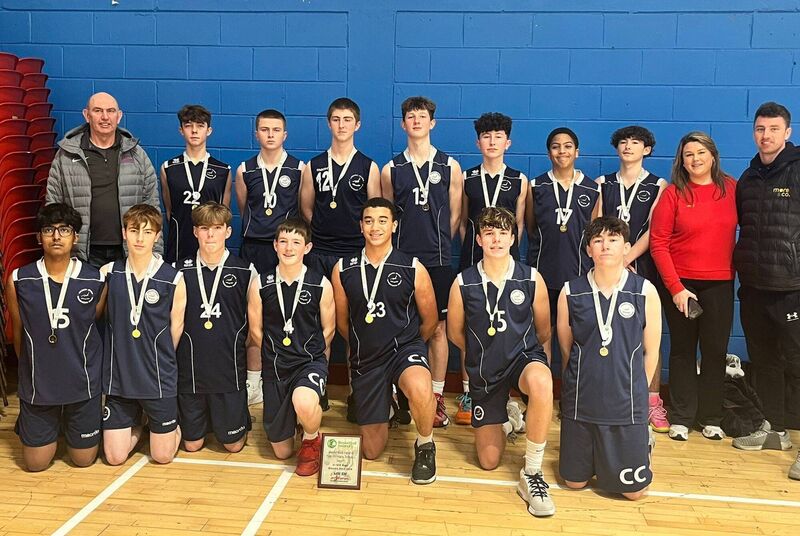 Cork Basketball: Coláiste Choilm's senior team after victory in the Basketball Ireland PPS South U16 A final at Neptune Stadium.