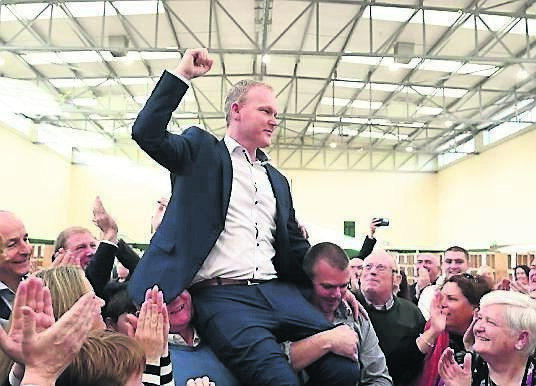 Celebrations for newly elected TD Seamus McGrath.