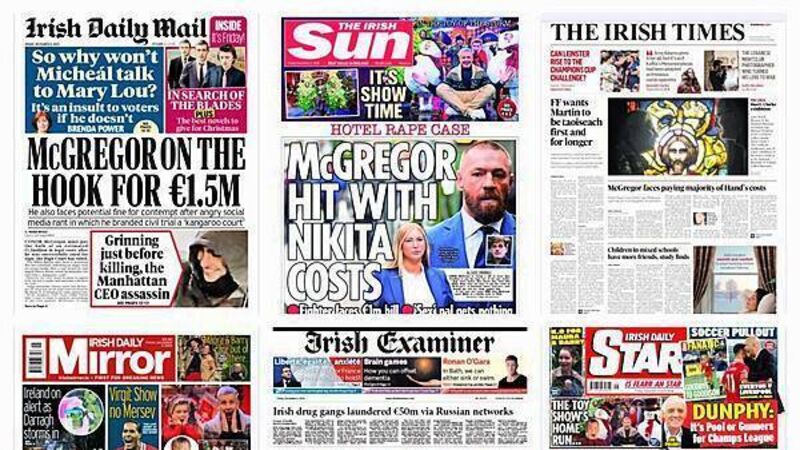 What the papers say: Friday's front pages What the papers say: Friday's front pages