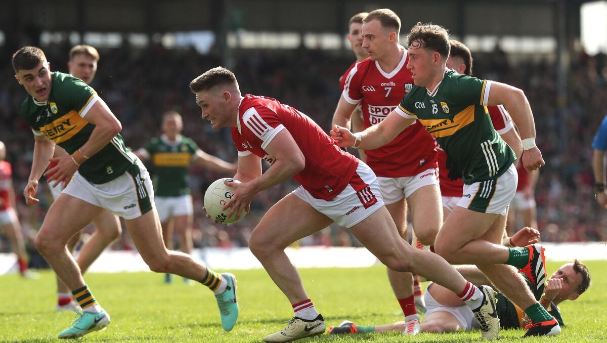 Cork's Kevin Flahive in action against Kerry earlier this year. Picture: INPHO/Bryan Keane