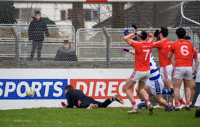 Ballygarvan players hold their heads after a goal by Inniscarra captain John O'Callaghan. Picture: Dan Linehan Ballygarvan players hold their heads after a goal by Inniscarra captain John O'Callaghan. Picture: Dan Linehan