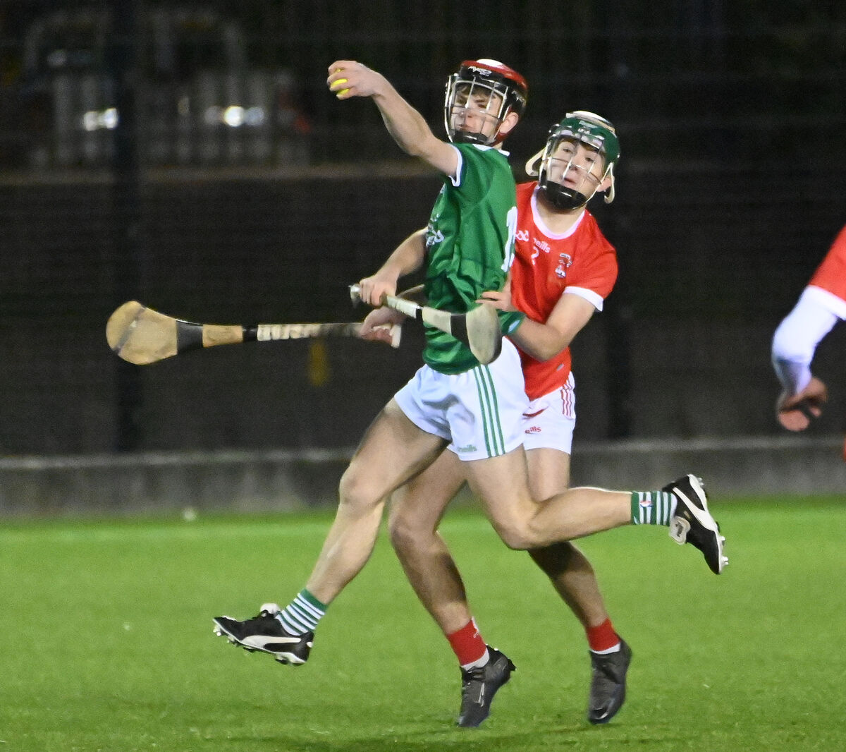 Ballincollig's Tadhg Murphy wins the sliotar from Castlemartyr's Tom Fleming. Picture: Eddie O'Hare