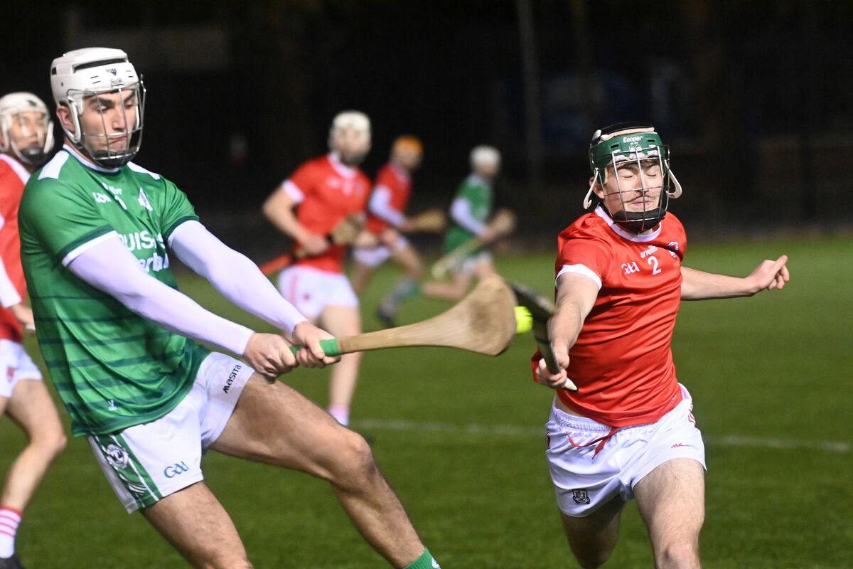 Ballincollig's Darragh Keohane shoots from Castlemartyr's Richard Burke. Picture: Eddie O'Hare