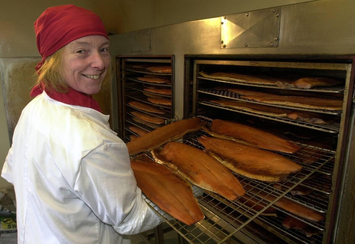 Sally Barnes at the Woodcock Smokery, which has been smoking fish for 44 years. Picture: Dan Linehan