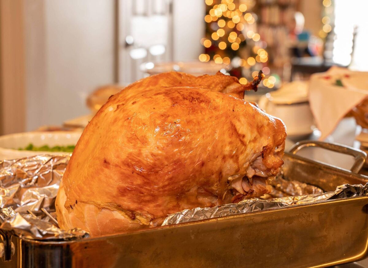 Removing the turkey from the oven with plenty of time to spare will also give you enough time to finish the rest of your sides. Picture: Alamy/PA Removing the turkey from the oven with plenty of time to spare will also give you enough time to finish the rest of your sides. Picture: Alamy/PA