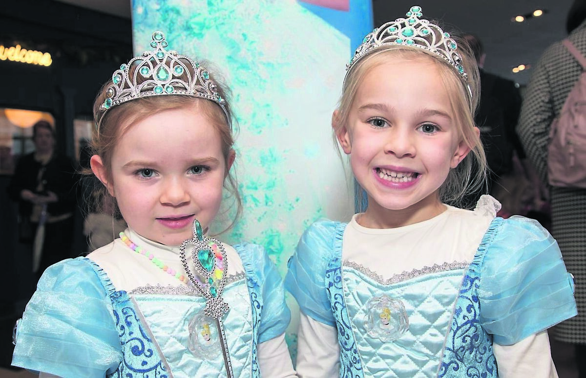 Daisy Quinn and Carrie Scannell from Glanmire who attended the annual Christmas panto, ‘Cinderella’, at Cork Opera House.	Picture: David Creedon
                    