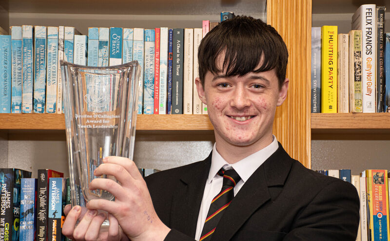 Sam O'Driscoll who was presented with the Breifne O'Callaghan Award for Youth Leadership at the recent CBC Awards Night. Sam O'Driscoll who was presented with the Breifne O'Callaghan Award for Youth Leadership at the recent CBC Awards Night.