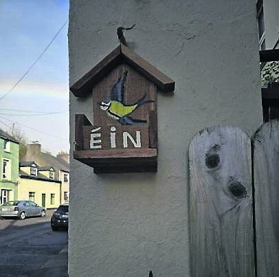 Blackpool Tidy Village Group's bird feeder for the Éin.