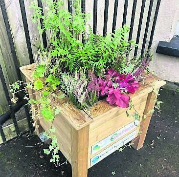 Blackpool Tidy Village Group's new planter on Watercourse Road.