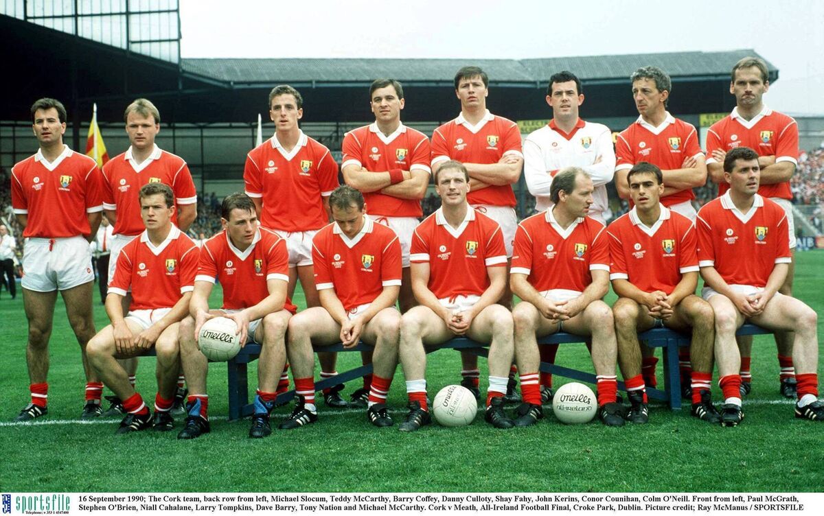 The Cork 1990 All-Ireland winning football team. Picture: Ray McManus/Sportsfile The Cork 1990 All-Ireland winning football team. Picture: Ray McManus/Sportsfile