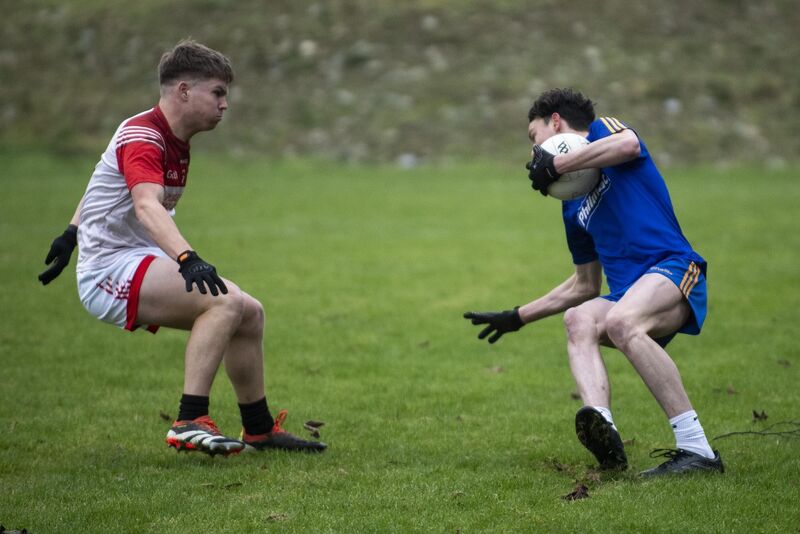Seán Kelleher-Leavy in action for De La Salle College against Pobalscoil Chorca Dhuibhne. Picture: Don MacMonagle Seán Kelleher-Leavy in action for De La Salle College against Pobalscoil Chorca Dhuibhne. Picture: Don MacMonagle