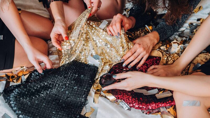 Accessories are the key to adding a festive touch to your outfit. Picture: Alamy/PA. 