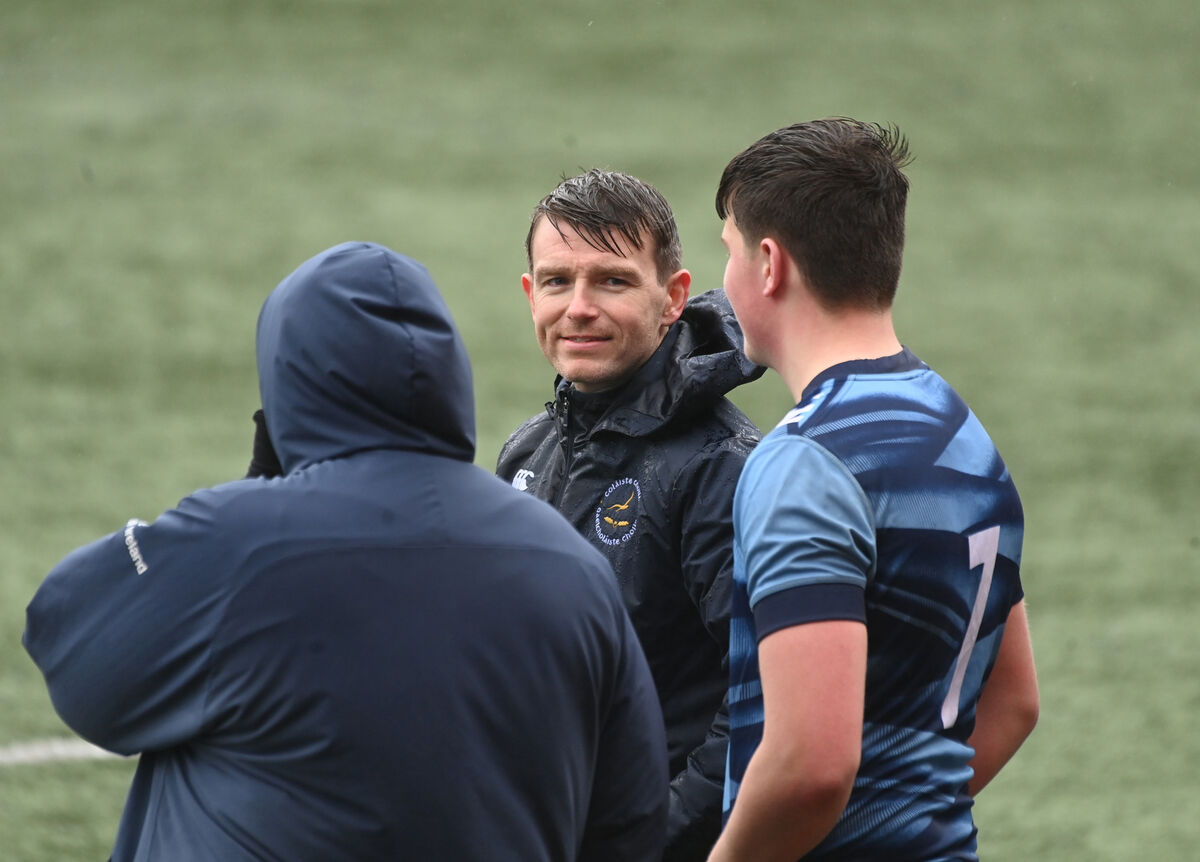 Conor Owens, coach of Colaiste Choilm, Ballincollig, at Virgin Media Park. Picture: Larry Cummins Conor Owens, coach of Colaiste Choilm, Ballincollig, at Virgin Media Park. Picture: Larry Cummins