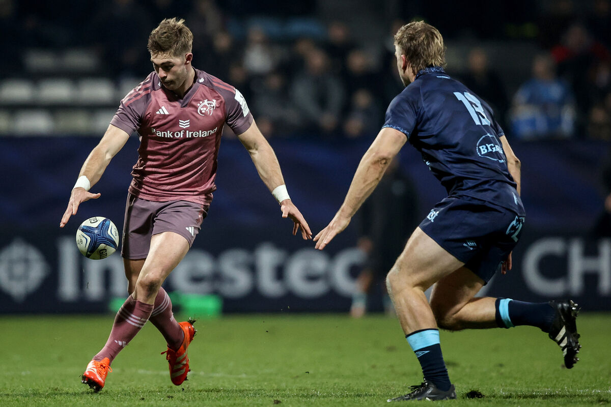 Munster's Jack Crowley in action. Picture: INPHO/Ben Brady