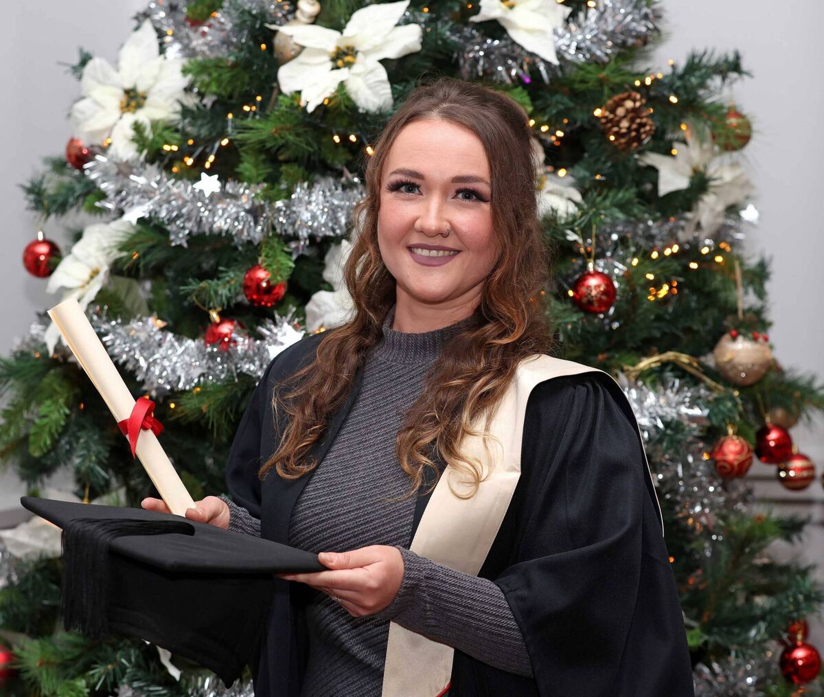 Olivia Aylward, from Whitegate, with her advanced certificate craft, electrical instrumentation, at the National Apprenticeship Awards. Picture: Jim Coughlan