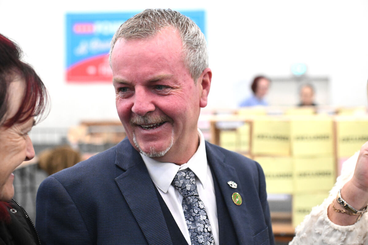 Sinn Féin’s Pat Buckley waiting on the election results at the Mallow Count Centre that saw him returned as a TD for Cork East. Picture: Dan Linehan Sinn Féin’s Pat Buckley waiting on the election results at the Mallow Count Centre that saw him returned as a TD for Cork East. Picture: Dan Linehan