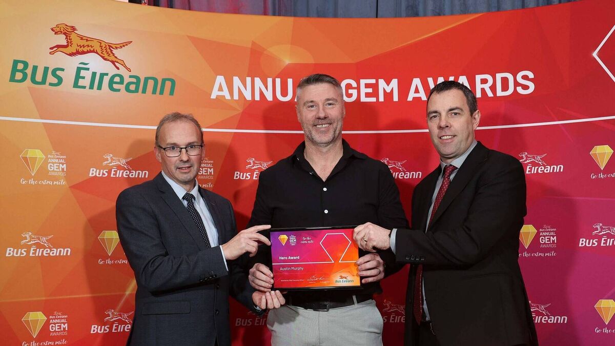 Bus Éireann employee who gave CPR to customer in need among Cork workers honoured at national awards
